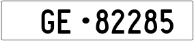 Trailer License Plate